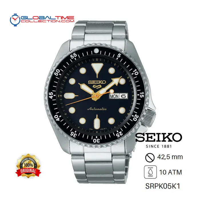 Jam Tangan Pria SEIKO 5 Sports SRPK05K1 Limited Ed 55 years Rantai